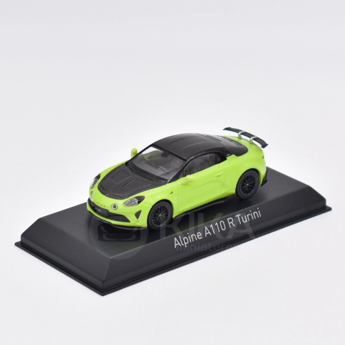 ALPINE A110 R TURINI COUPE 2025 MATTE ACIDE GREEN 1:43 Norev Auto Stradali Modellino