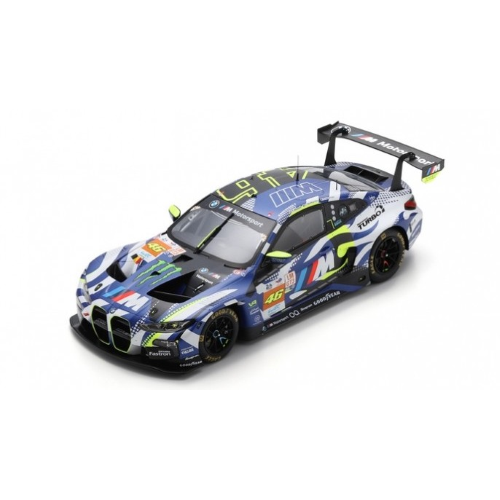 BMW M4 GT3 N.46 24 H LE MANS 2024 V.ROSSI-A.SL HARTHY-M.MARTIN 1:18 Spark Model Auto Competizione Modellino