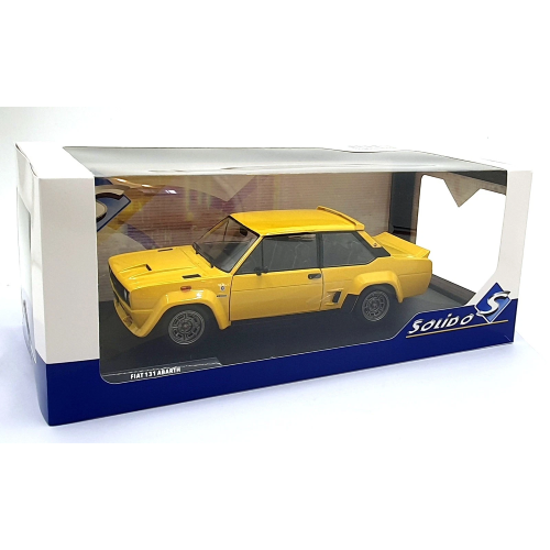 FIAT 131 ABARTH 1980 YELLOW 1:18 Solido Auto Stradali Modellino