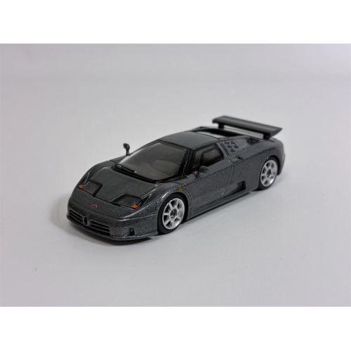 BUGATTI EB110 SUPER SPORT 1995 GRIGIO SCURO 1:64 Mini GT Auto Stradali Modellino