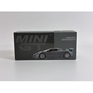 BUGATTI EB110 SUPER SPORT 1995 GRIGIO SCURO 1:64 Mini GT Auto Stradali Modellino