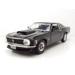 FORD MUSTANG BOSS 429 1970 BLACK 1:18 MotorMax Auto Stradali Modellino