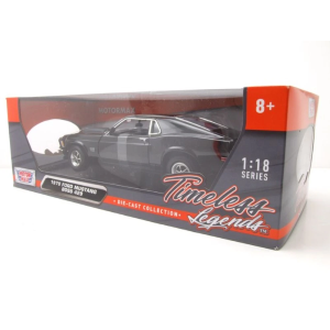 FORD MUSTANG BOSS 429 1970 BLACK 1:18 MotorMax Auto Stradali Modellino