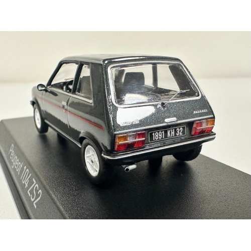PEUGEOT 104 ZS2 1979 VULCAIN GREY 1:43 Norev Auto Stradali Modellino