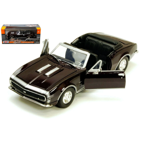 CHEVROLET CAMARO SS 1967 CABRIO BORGOGNA 1:24 MotorMax Auto Stradali Modellino