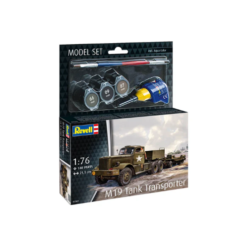 MODEL SET M19 TANK TRANSPORTER KIT 1:76 Revell Kit Mezzi Militari Modellino