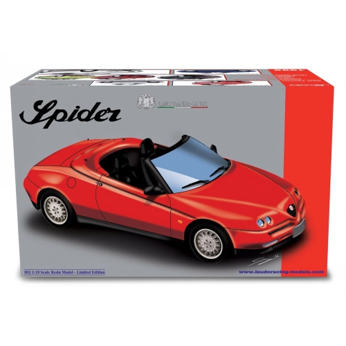 ALFA ROMEO SPIDER T.S.1995 METALLIC RED 1:18 Laudo Racing Auto Stradali Modellino