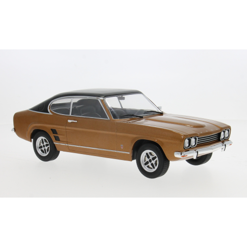 FORD CAPRI MK I GXL 1973 BROWN/BLACK 1:18 ModelCarGroup Auto Stradali Modellino