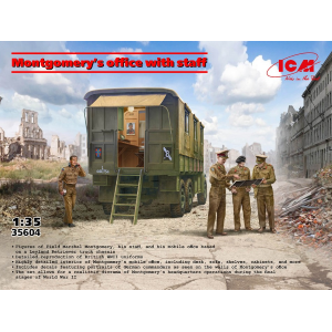MONTGOMERY'S OFFICE WITH STAFF KIT 1:35 ICM Kit Mezzi Militari Modellino