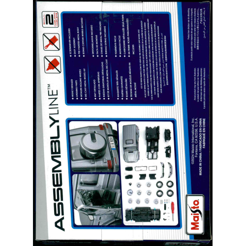 MERCEDES G CLASS 2019 SILVER KIT 1:24 Maisto Kit Auto Modellino