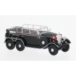 MERCEDES G4 CONVERTIBLE 1938 BLACK 1:87 Brekina Auto d'Epoca Modellino