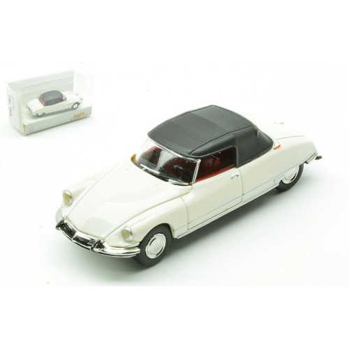 CITROEN DS 19 CABRIO CLOSED 1963 WHITE 1:87 Brekina Auto Stradali Modellino