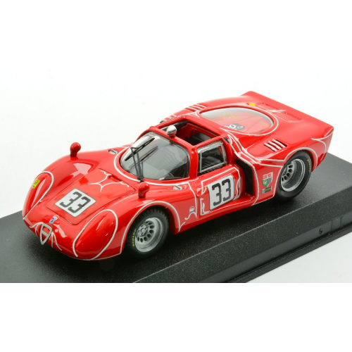 ALFA ROMEO 33.2 N.33 6H WATKINS GLEN 1968 KWECH-MARTINO 1:43 Best Model Auto Competizione Modellino