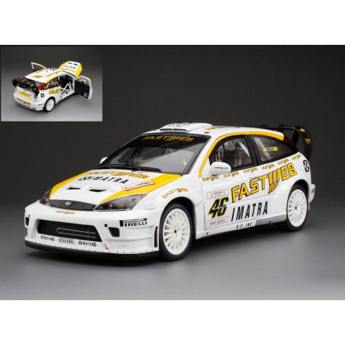 FORD FOCUS RS N.46 RALLY MONZA 2006 V.ROSSI-C.CASSINA 1:18 SunStar Auto Rally Modellino