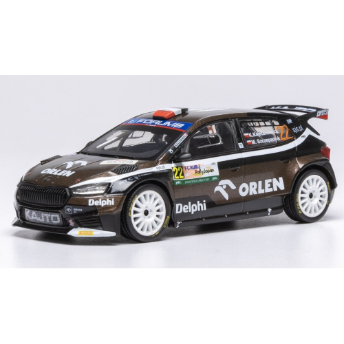 SKODA FABIA N.22 RALLY2 JAPAN 2024 KAJETANOWICZ-SZCZEPANIAK 1:43 Ixo Model Auto Rally Modellino