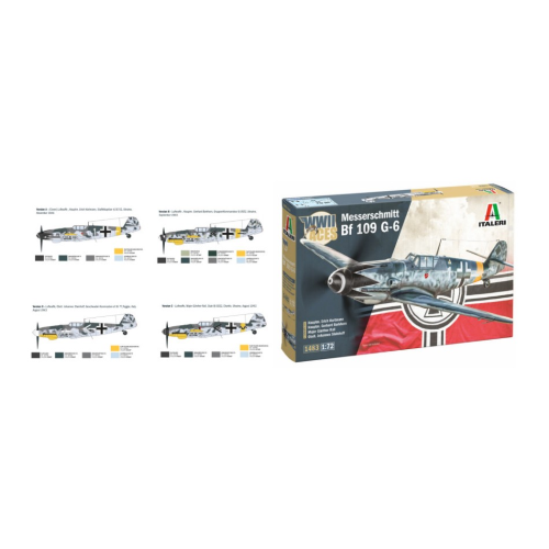 BF 109 G-2/G-6 ACES KIT 1:72 Italeri Kit Aerei Modellino