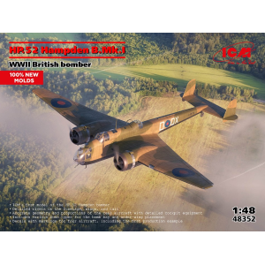 HP.52 HAMPDEN B.MK.I WWII BRITISH BOMBER KIT 1:48 ICM Kit Aerei Modellino