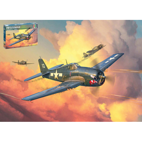 GRUMMAN HELLCAT F6 F-3 KIT 1:72 Italeri Kit Aerei Modellino