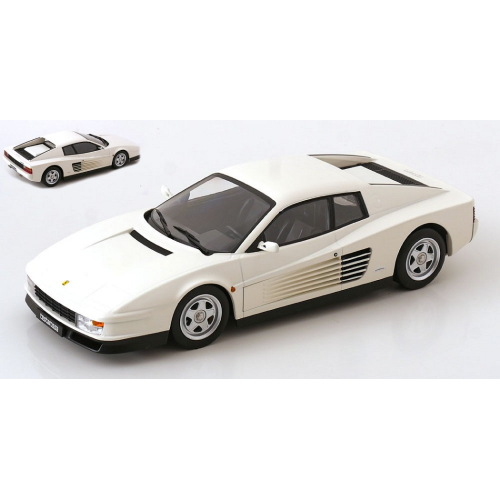 FERRARI TESTAROSSA 1986 WHITE 1:18 KK Scale Auto Stradali Modellino