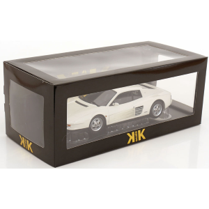 FERRARI TESTAROSSA 1986 WHITE 1:18 KK Scale Auto Stradali Modellino