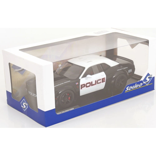 DODGE CHALLENGER R/T SCAT PACK WIDEBODY 2023 HIGHWAY POLICE 1:18 Solido Forze dell'Ordine Modellino