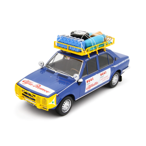 ALFA ROMEO ALFETTA 1.8 RAID CAPO NORD CAPO SUD 1973 1:18 Laudo Racing Auto Competizione Modellino