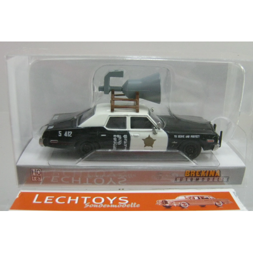DODGE MONACO BLUES BROTHERS W/HORN 1:87 Brekina Movie Modellino