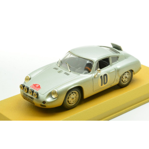PORSCHE 1600 GS ABARTH N.10 RALLY CATALUNYA 1965 HOSPITALIER-PIRIE 1:43 Best Model Auto Rally Modellino