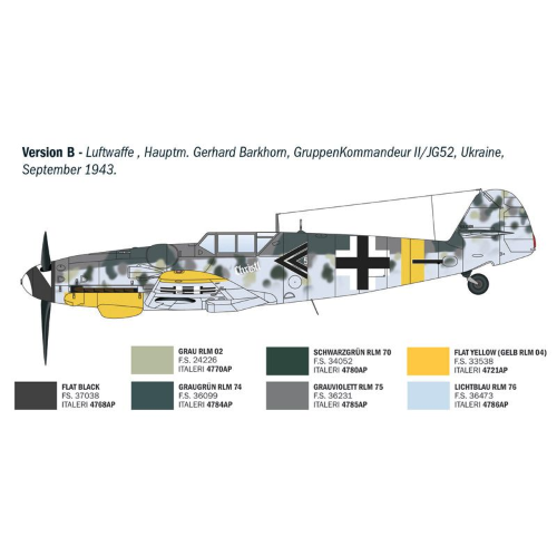 BF 109 G-2/G-6 ACES KIT 1:72 Italeri Kit Aerei Modellino