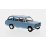 FIAT 124 FAMILIARE 1966 LIGHT BLUE 1:87 Brekina Auto Stradali Modellino
