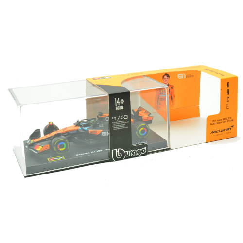 MCLAREN MCL39 N.81 2025 OSCAR PIASTRI SIGNATURE 1:43 Burago Formula 1 Modellino