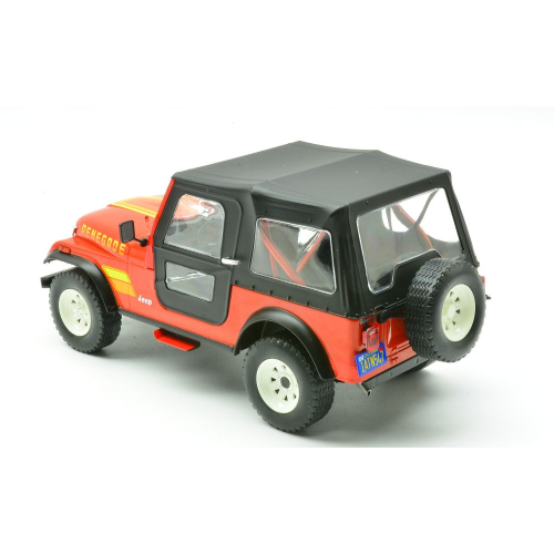 JEEP CJ-7 RENEGADE 1980 RED 1:24 Whitebox Auto Stradali Modellino