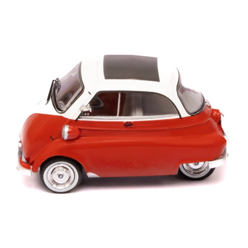 BMW ISETTA 1959 RED/WHITE 1:43 Ixo Model Auto Stradali Modellino