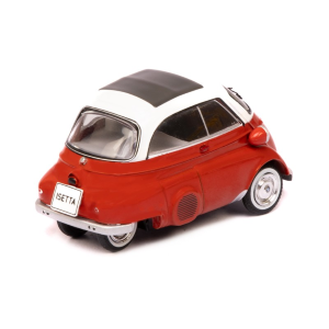BMW ISETTA 1959 RED/WHITE 1:43 Ixo Model Auto Stradali Modellino