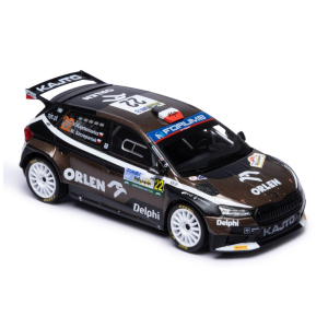 SKODA FABIA N.22 RALLY2 JAPAN 2024 KAJETANOWICZ-SZCZEPANIAK 1:43 Ixo Model Auto Rally Modellino