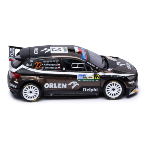 SKODA FABIA N.22 RALLY2 JAPAN 2024 KAJETANOWICZ-SZCZEPANIAK 1:43 Ixo Model Auto Rally Modellino