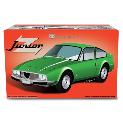ALFA ROMEO GIULIA COUPE 1600 GT JUNIOR ZAGATO 1972 GREEN 1:18 Laudo Racing Auto Stradali Modellino