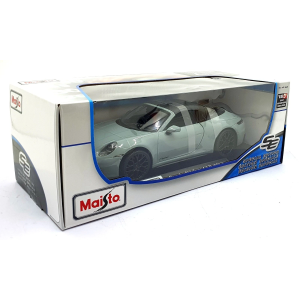 PORSCHE 911 (992.2) TARGA 4 GTS HYBRID 2025 PASTELGREY 1:18 Maisto Auto Stradali Modellino