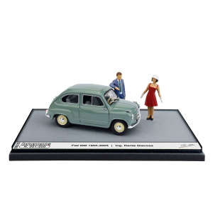FIAT 600 1A SERIE 1955 70° ANNIVERSARIO 1:43 Brumm Modelli Speciali Modellino