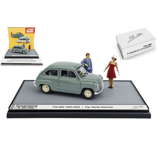 FIAT 600 1A SERIE 1955 70° ANNIVERSARIO 1:43 Brumm Modelli Speciali Modellino