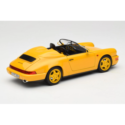 PORSCHE 911 SPEEDSTER 1993 SPEED YELLOW 1:18 Norev Auto Stradali Modellino