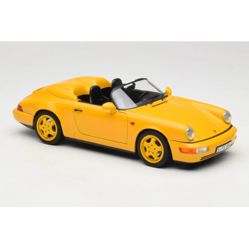 PORSCHE 911 SPEEDSTER 1993 SPEED YELLOW 1:18 Norev Auto Stradali Modellino