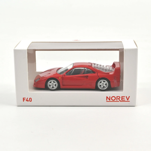 FERRARI F40 1987 RED JET CAR 1:43 Norev Auto Stradali Modellino