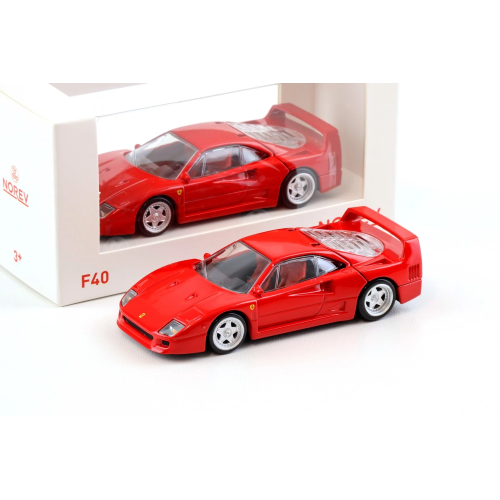 FERRARI F40 1987 RED JET CAR 1:43 Norev Auto Stradali Modellino
