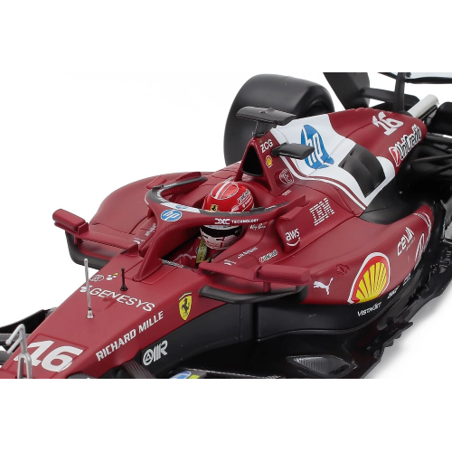 FERRARI F1 N.16 CHARLES LECLERC 2025 SIGNATURE 1:18 Burago Formula 1 Modellino