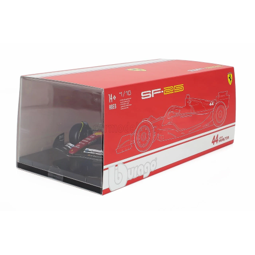FERRARI F1 N.44 LEWIS HAMILTON 2025 SIGNATURE 1:18 Burago Formula 1 Modellino