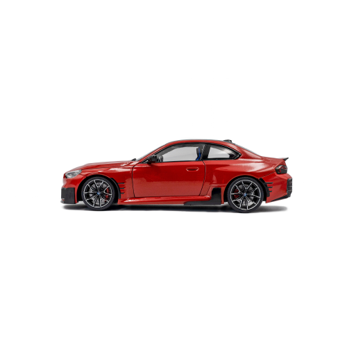 BMW M2 (G87) PERFORMANCE PARTS 2024 METALLIC TORONTO RED 1:18 Solido Auto Stradali Modellino