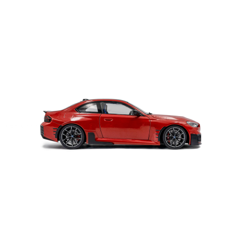 BMW M2 (G87) PERFORMANCE PARTS 2024 METALLIC TORONTO RED 1:18 Solido Auto Stradali Modellino
