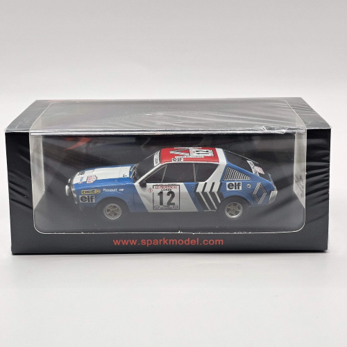 RENAULT 17 N.12 8TH TOUR DE CORSE 1974 J.F.PIOT-F.JAUBERT 1:43 Spark Model Auto Rally Modellino