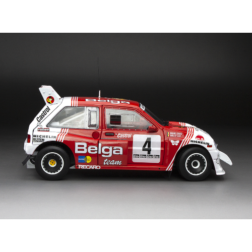 MG METRO 6R4 N.4 2ND LOTTO BIANCHI RALLY 1986 M.DUEZ-W.LUX 1:18 SunStar Auto Rally Modellino